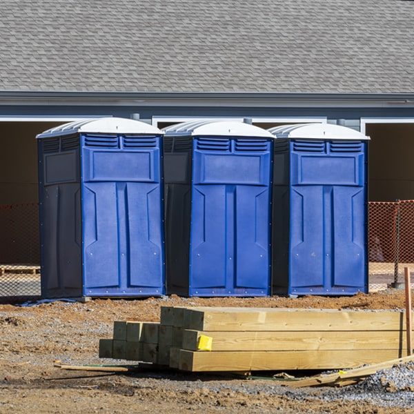 what is the maximum capacity for a single porta potty in Shamong